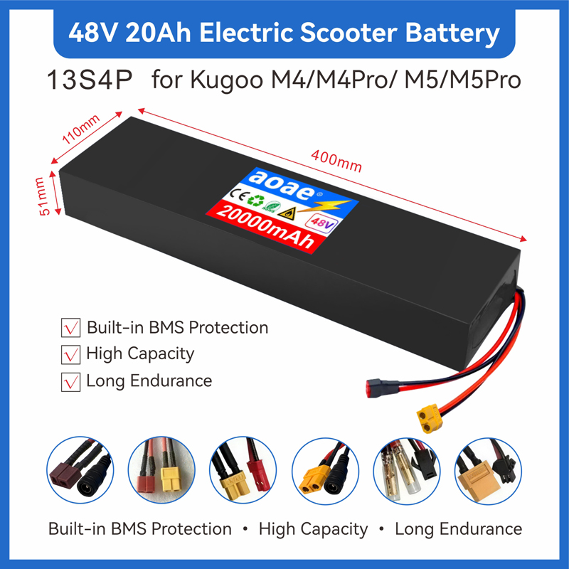 60V 50Ah Electric Scooter Battery - Batería para Scooter Eléctrico de 48V,