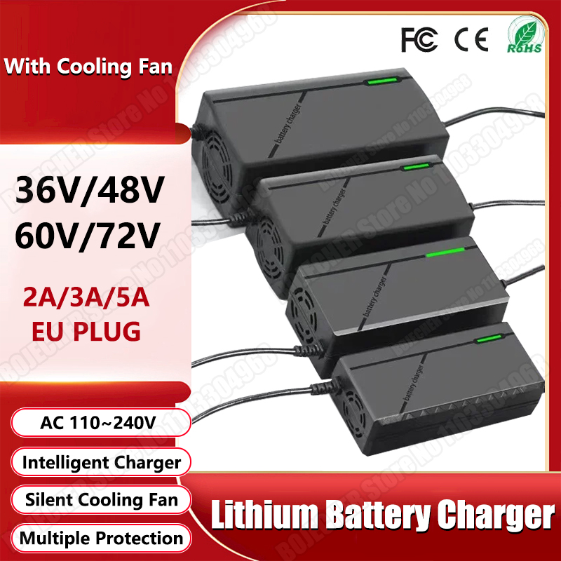 Cargador de 36V, 48V, 60V, 72V - 84V 20A Smart Charger reseña y precio