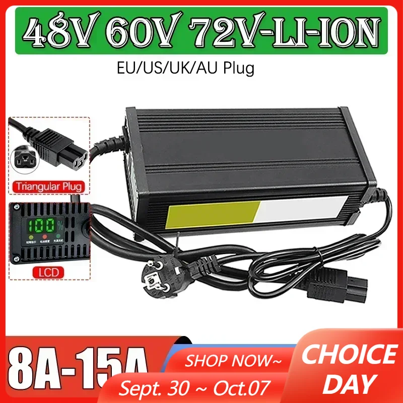 Cargador de batería de litio p - 72V 15A Fast Charger reseña y precio